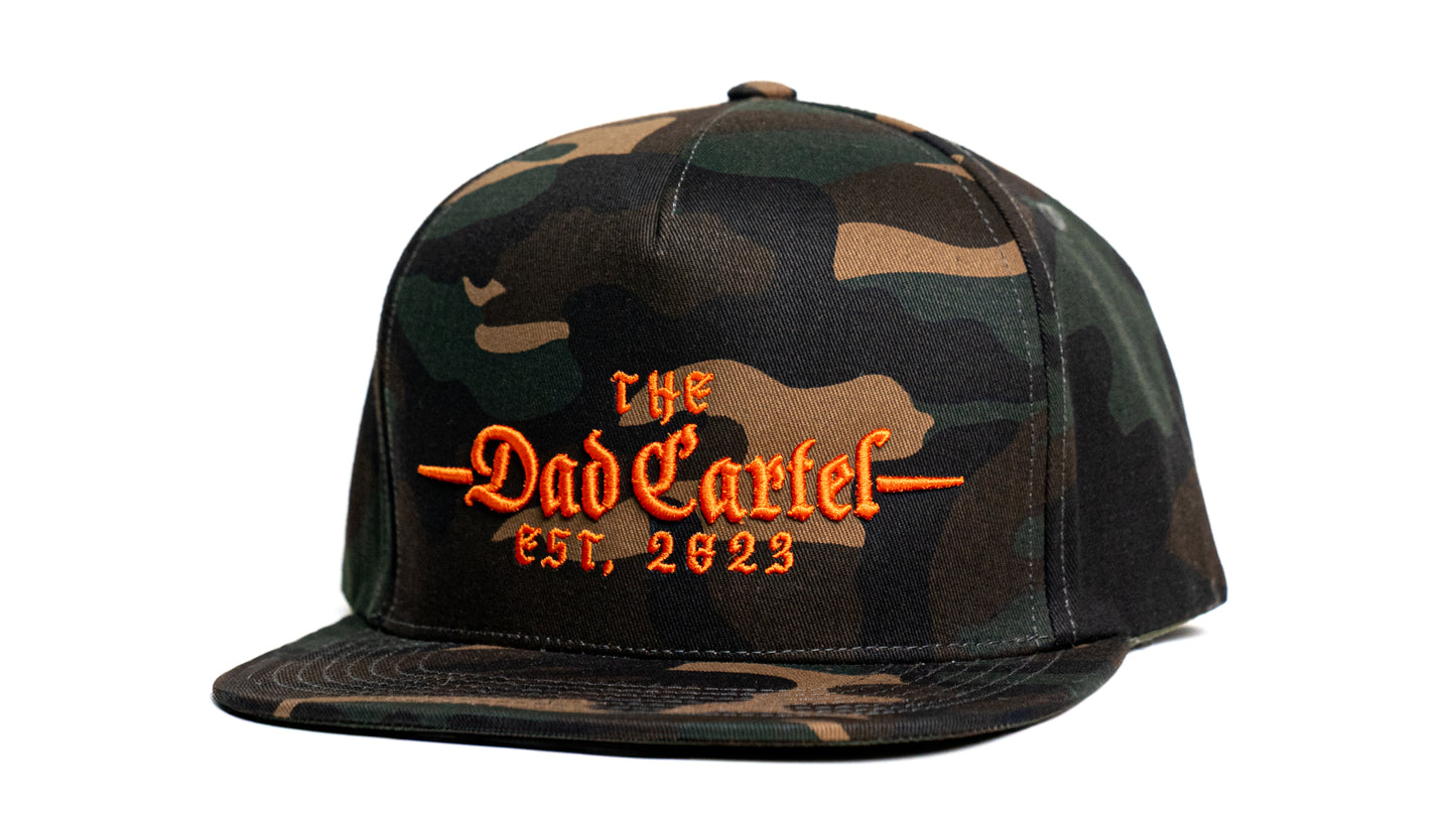 Camo and Orange TDC Snapback